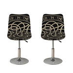 Scandinavian Viking Symbol Print Bar Stool Covers