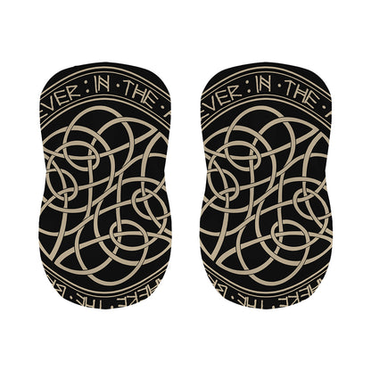 Scandinavian Viking Symbol Print Bar Stool Covers