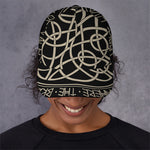Scandinavian Viking Symbol Print Baseball Cap