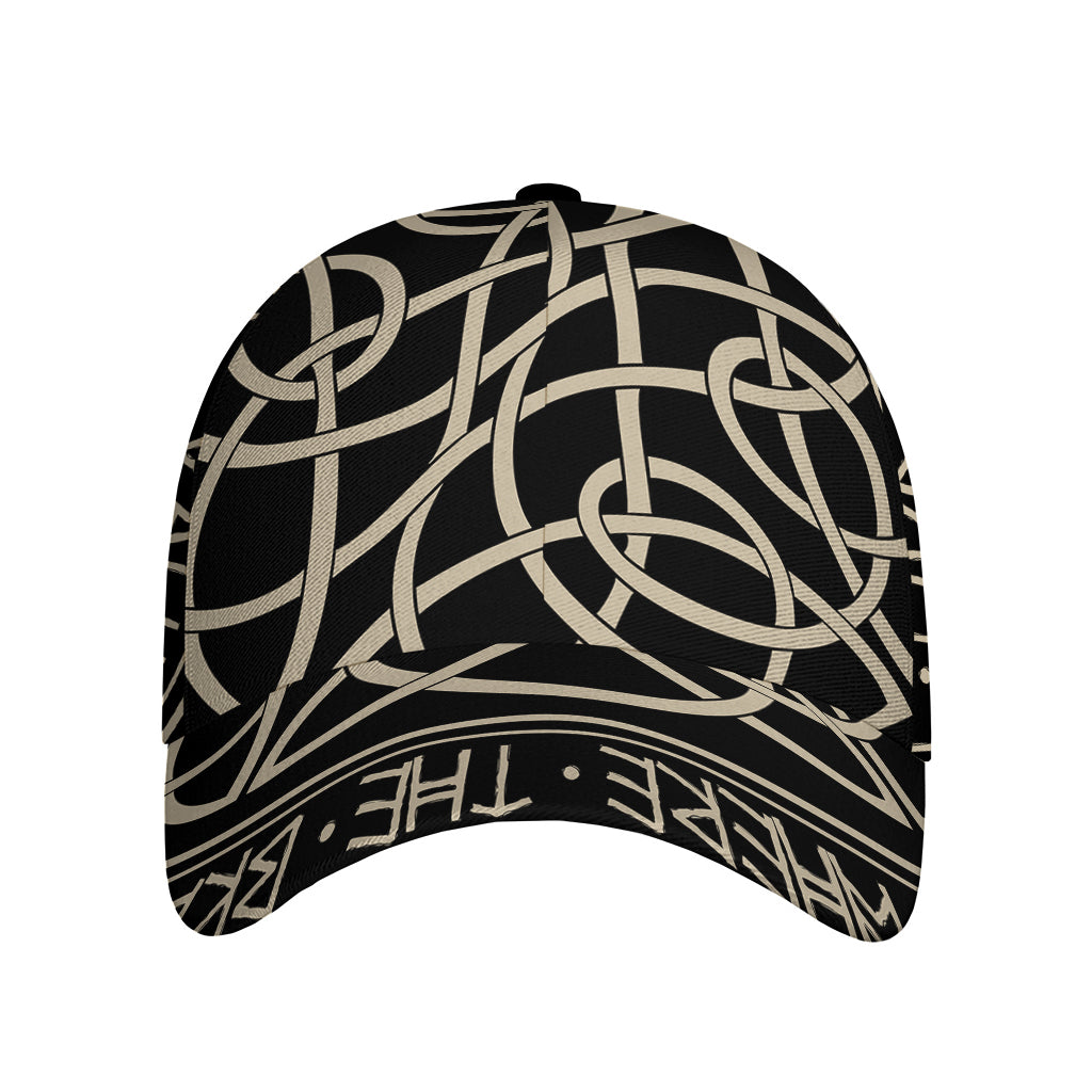 Scandinavian Viking Symbol Print Baseball Cap
