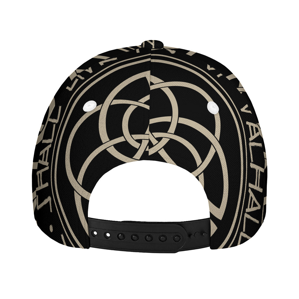 Scandinavian Viking Symbol Print Baseball Cap