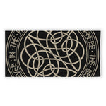 Scandinavian Viking Symbol Print Beach Towel