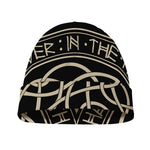 Scandinavian Viking Symbol Print Beanie