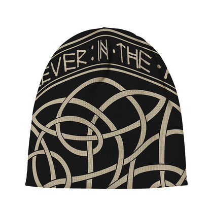 Scandinavian Viking Symbol Print Beanie