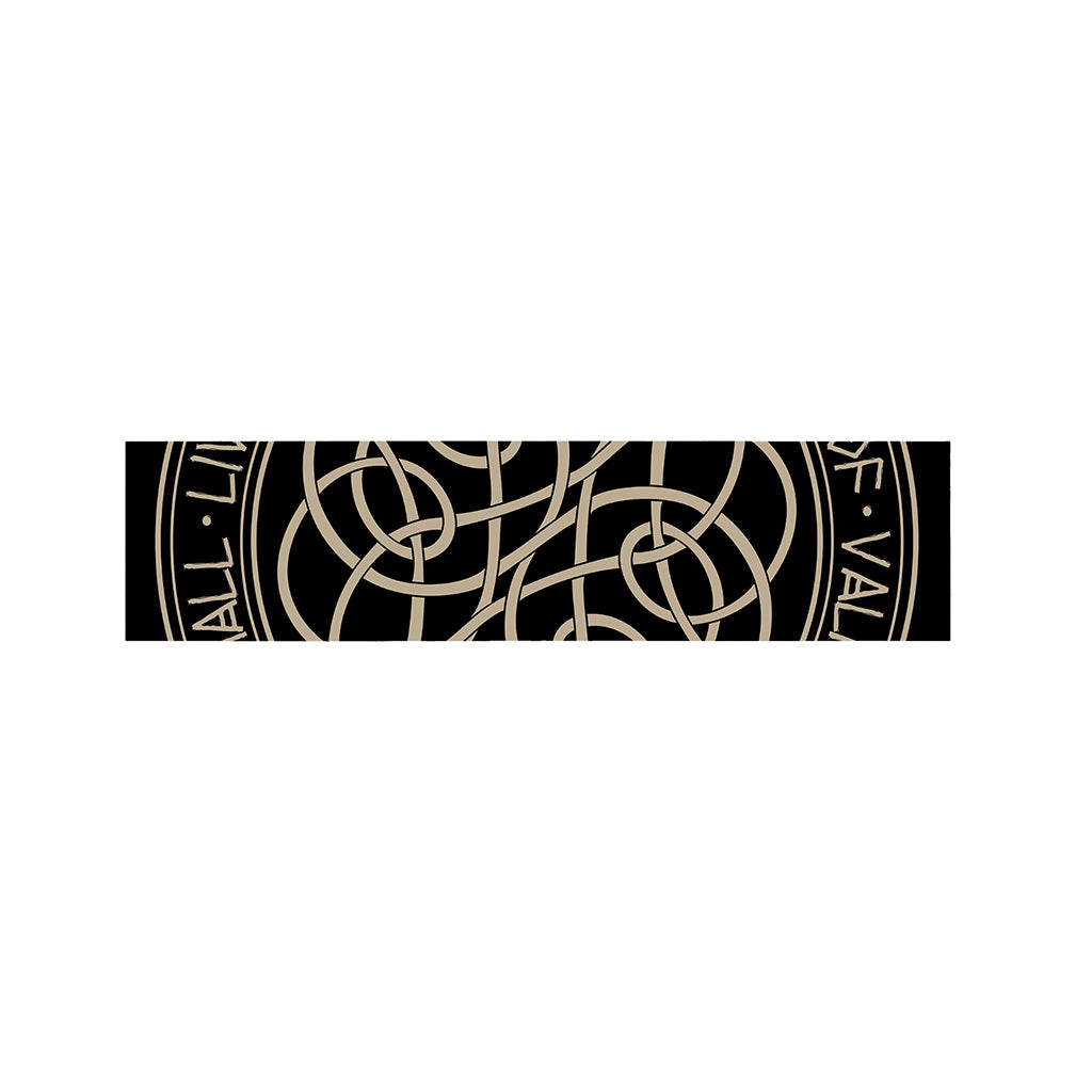 Scandinavian Viking Symbol Print Bed Runner