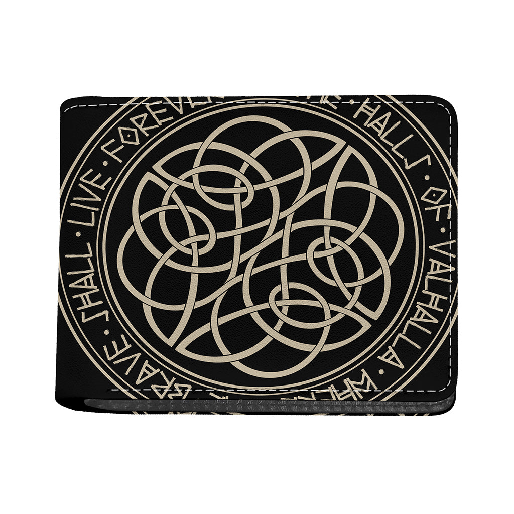 Scandinavian Viking Symbol Print Bifold Wallet
