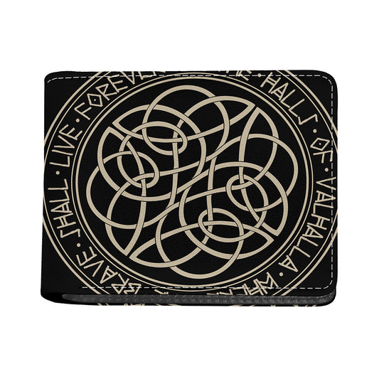 Scandinavian Viking Symbol Print Bifold Wallet