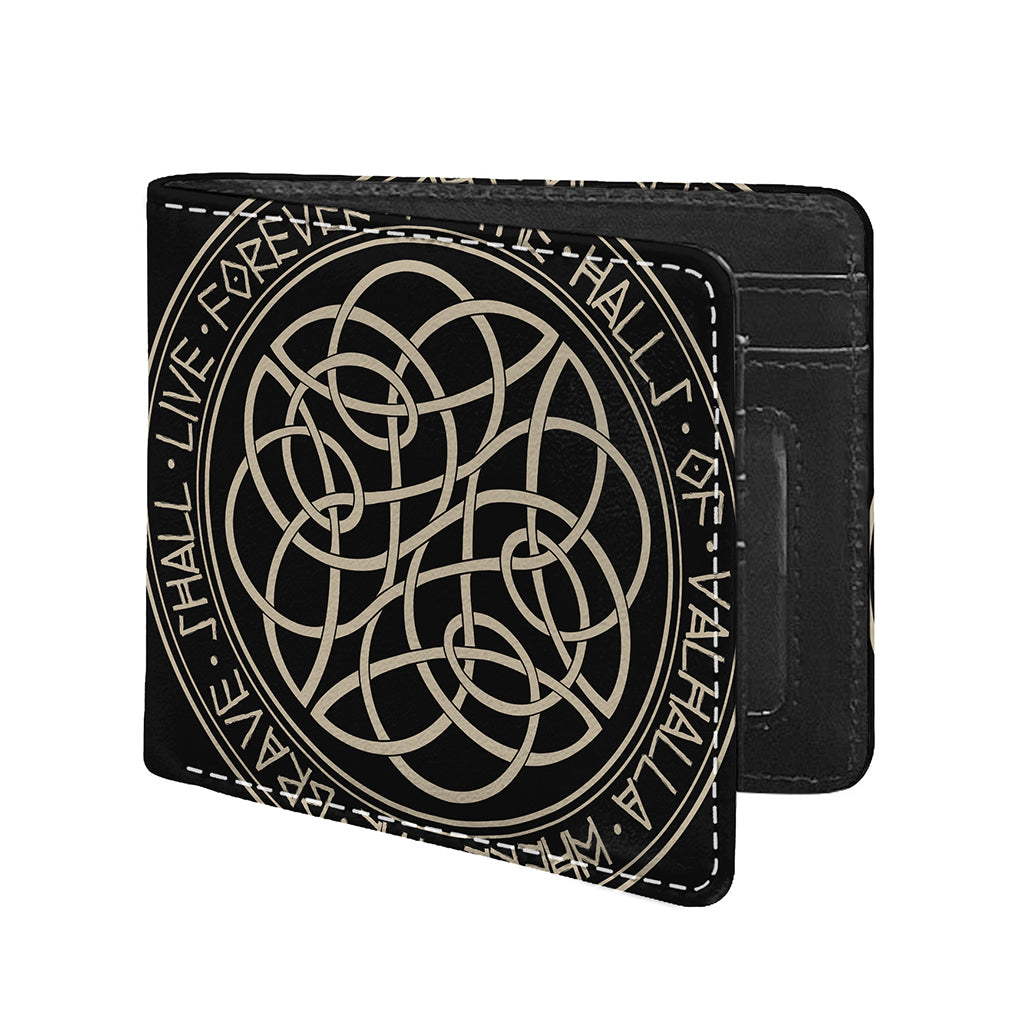 Scandinavian Viking Symbol Print Bifold Wallet