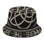 Scandinavian Viking Symbol Print Bucket Hat