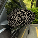 Scandinavian Viking Symbol Print Car Side Mirror Covers