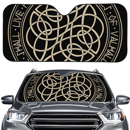 Scandinavian Viking Symbol Print Car Windshield Sun Shade