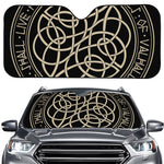 Scandinavian Viking Symbol Print Car Windshield Sun Shade