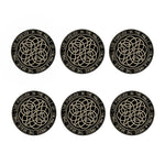 Scandinavian Viking Symbol Print Coaster Set