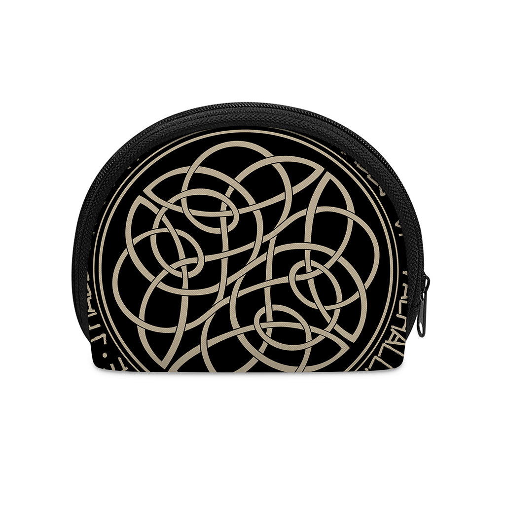 Scandinavian Viking Symbol Print Coin Purse