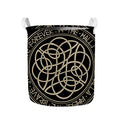 Scandinavian Viking Symbol Print Collapsible Laundry Basket