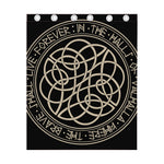 Scandinavian Viking Symbol Print Curtain