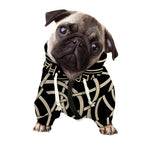 Scandinavian Viking Symbol Print Dog Zip Up Hoodie