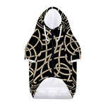 Scandinavian Viking Symbol Print Dog Zip Up Hoodie