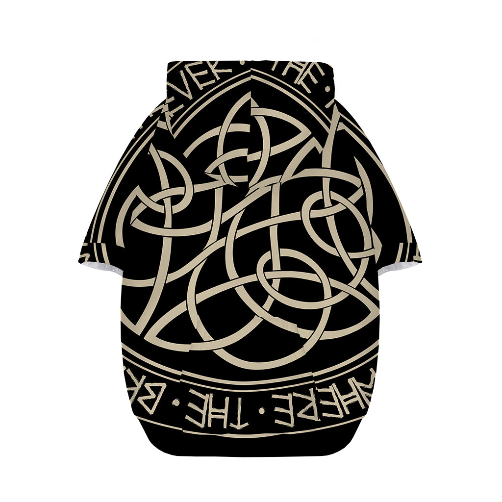 Scandinavian Viking Symbol Print Dog Zip Up Hoodie