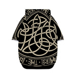 Scandinavian Viking Symbol Print Dog Zip Up Hoodie