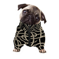 Scandinavian Viking Symbol Print Dog Zip Up Jacket