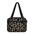 Scandinavian Viking Symbol Print Double Strap Bible Bag
