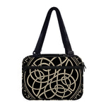 Scandinavian Viking Symbol Print Double Strap Bible Bag