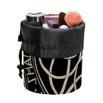 Scandinavian Viking Symbol Print Drawstring Makeup Bag