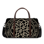 Scandinavian Viking Symbol Print Duffle Bag