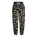 Scandinavian Viking Symbol Print Fleece Lined Knit Pants