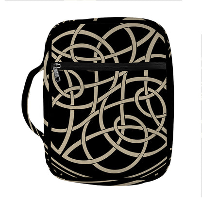 Scandinavian Viking Symbol Print Front Pocket Bible Bag