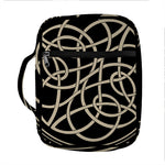 Scandinavian Viking Symbol Print Front Pocket Bible Bag