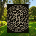 Scandinavian Viking Symbol Print Garden Flag