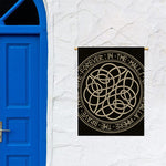 Scandinavian Viking Symbol Print Garden Flag