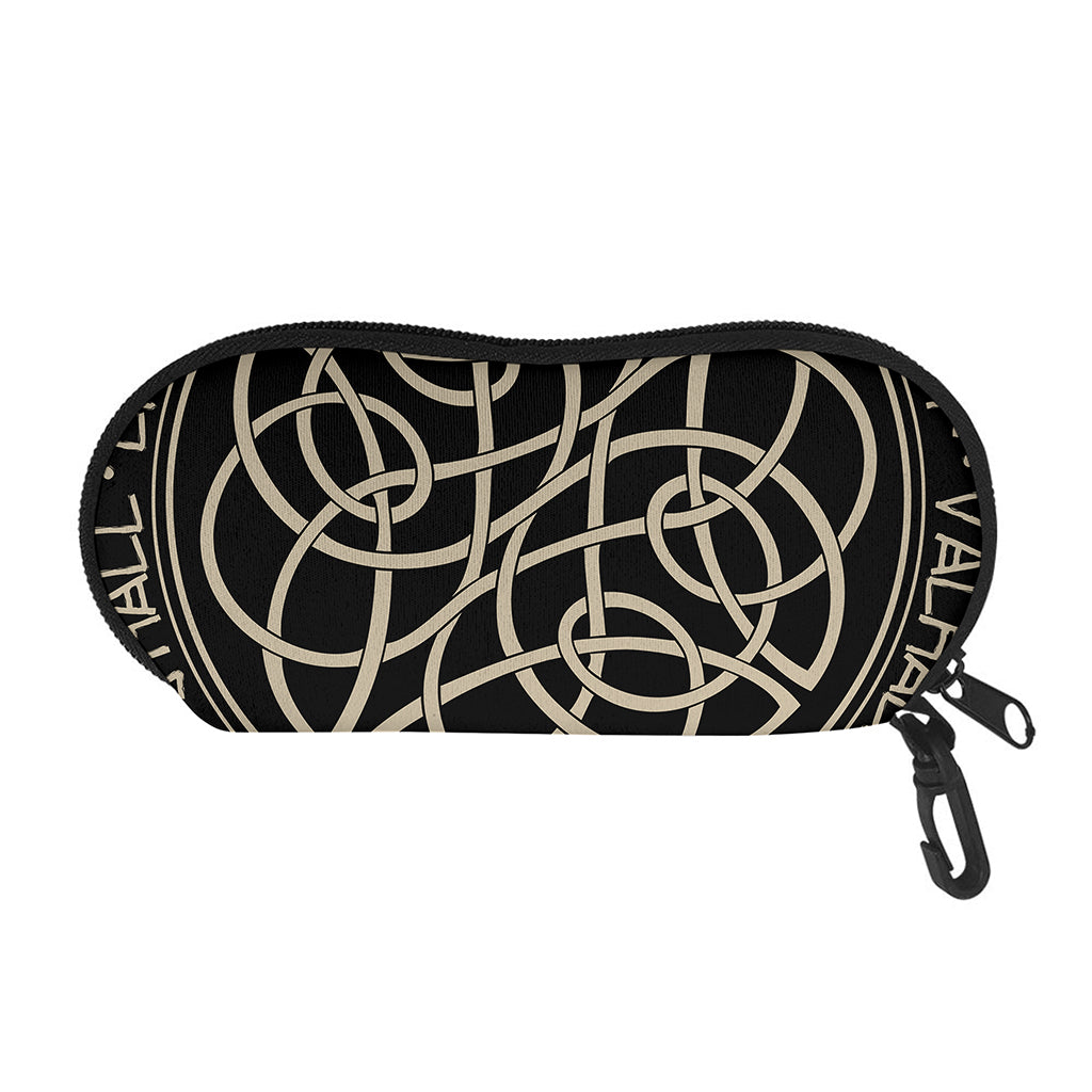 Scandinavian Viking Symbol Print Glasses Case