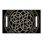 Scandinavian Viking Symbol Print Golf Cart Seat Cover