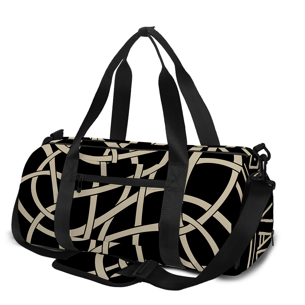 Scandinavian Viking Symbol Print Gym Bag