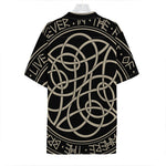 Scandinavian Viking Symbol Print Hawaiian Shirt