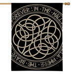Scandinavian Viking Symbol Print House Flag