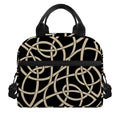 Scandinavian Viking Symbol Print Insulated Lunch Bag