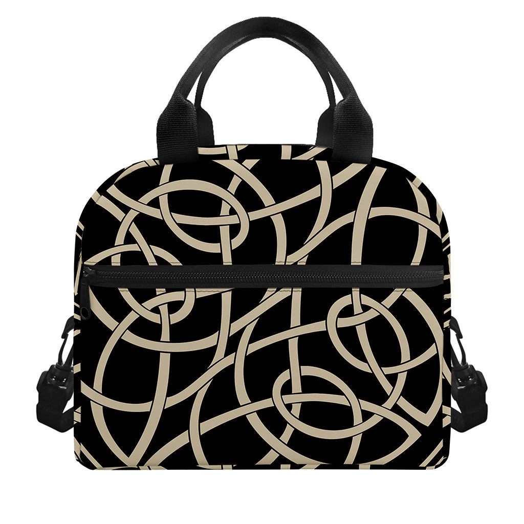 Scandinavian Viking Symbol Print Insulated Lunch Bag