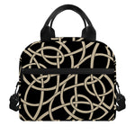 Scandinavian Viking Symbol Print Insulated Lunch Bag
