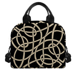 Scandinavian Viking Symbol Print Insulated Lunch Bag
