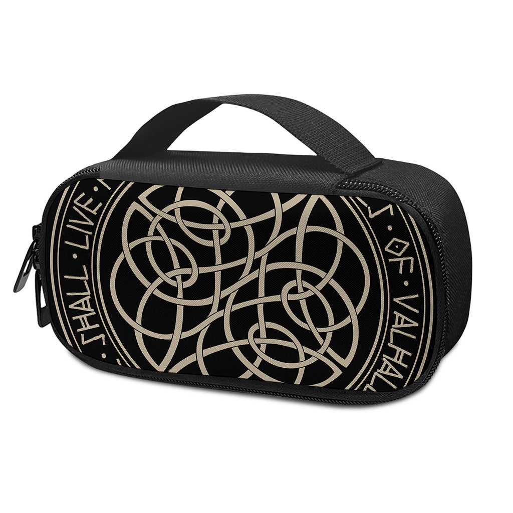 Scandinavian Viking Symbol Print Insulin Cooler Travel Case