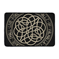 Scandinavian Viking Symbol Print Kitchen Mat