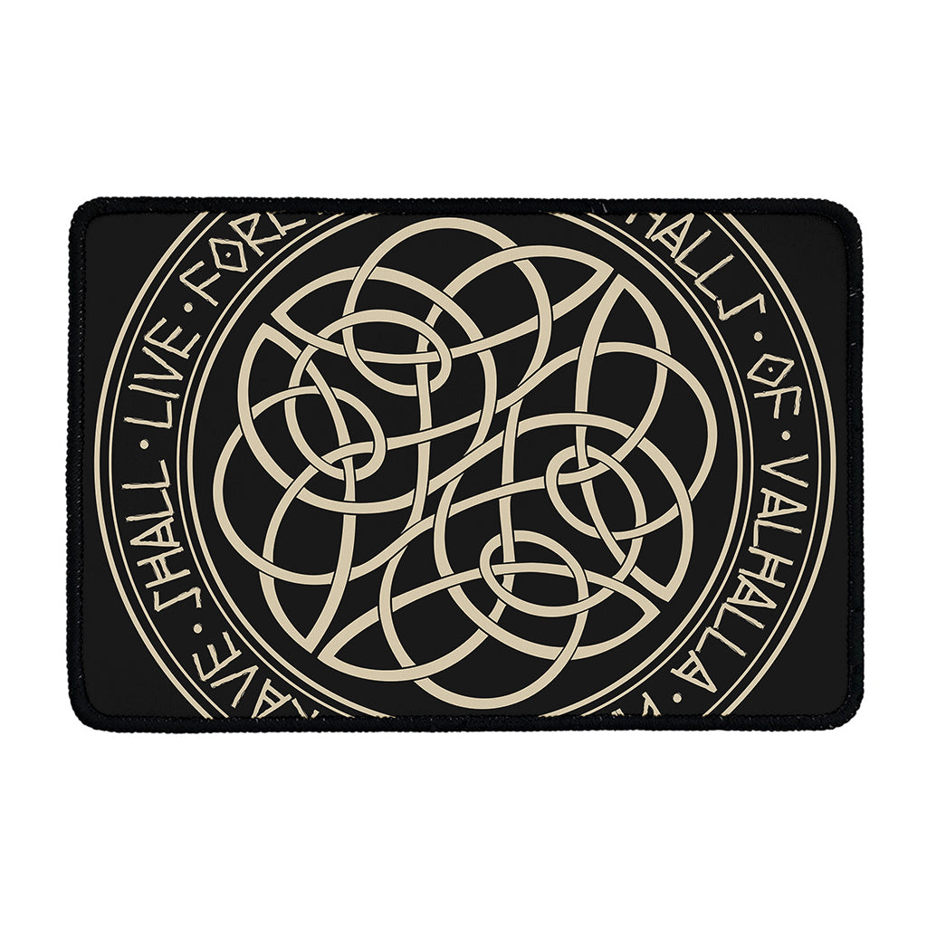 Scandinavian Viking Symbol Print Kitchen Mat