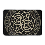 Scandinavian Viking Symbol Print Kitchen Mat