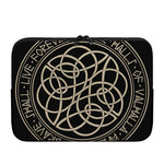 Scandinavian Viking Symbol Print Laptop Sleeve