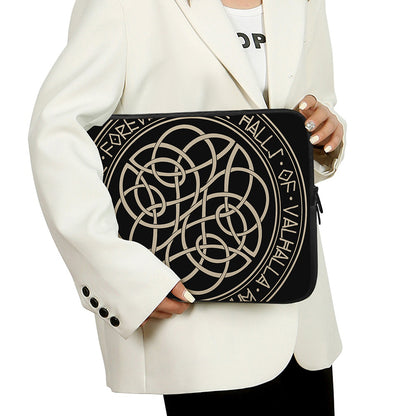 Scandinavian Viking Symbol Print Laptop Sleeve