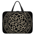 Scandinavian Viking Symbol Print Laptop Sleeve With Handle